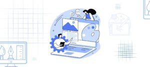 Computer with Code - Web Design