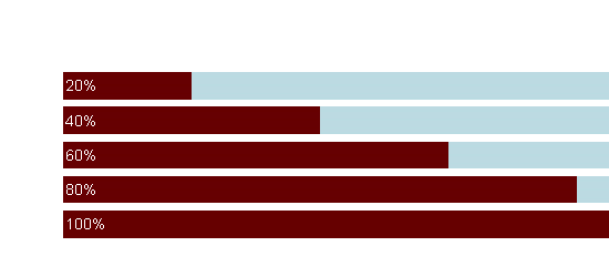 Gráficos de barras verticais CSS - captura de tela.