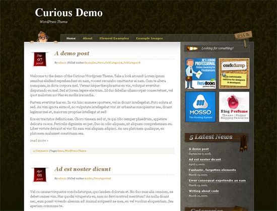 Curioso - tiro de tela.