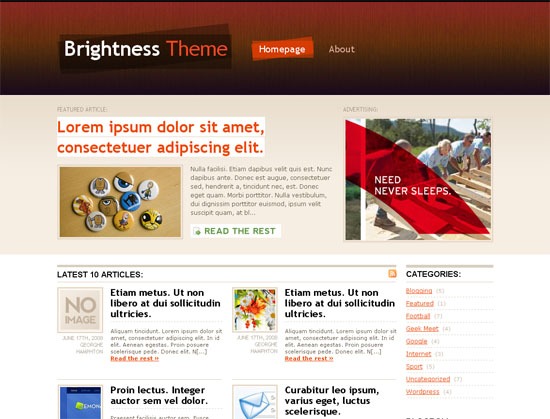 Brilho - tiro de tela.