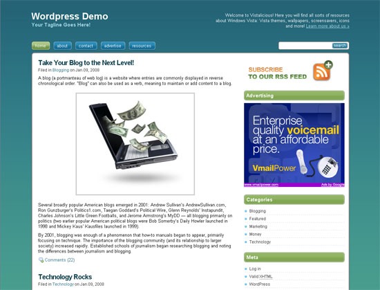 Vistalicious - tiro de tela.