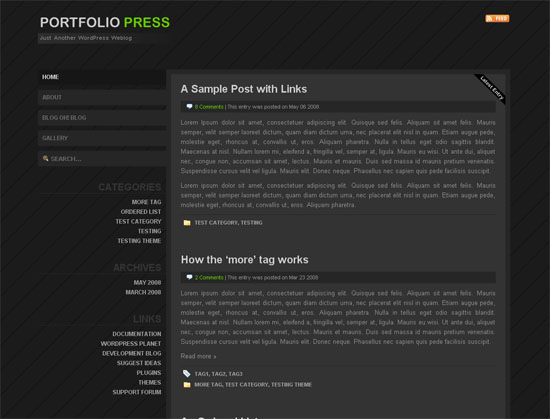 Portfolio Press - Tiro de tela.