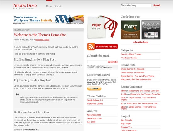 Balance simples 2.0 - Tiro de tela.