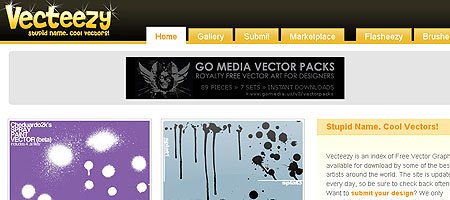 Vecteezy e Brushezy - tiro de tela.