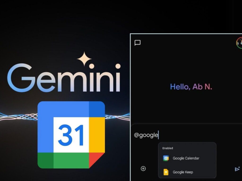 Gemini começa a receber extensão do Google Agenda e dá novo passo como assistente