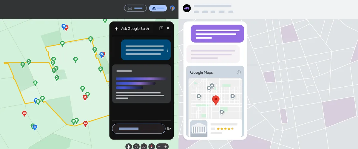 Google Maps e Google Earth lançam novas funções de Inteligência Artificial com o Gemini