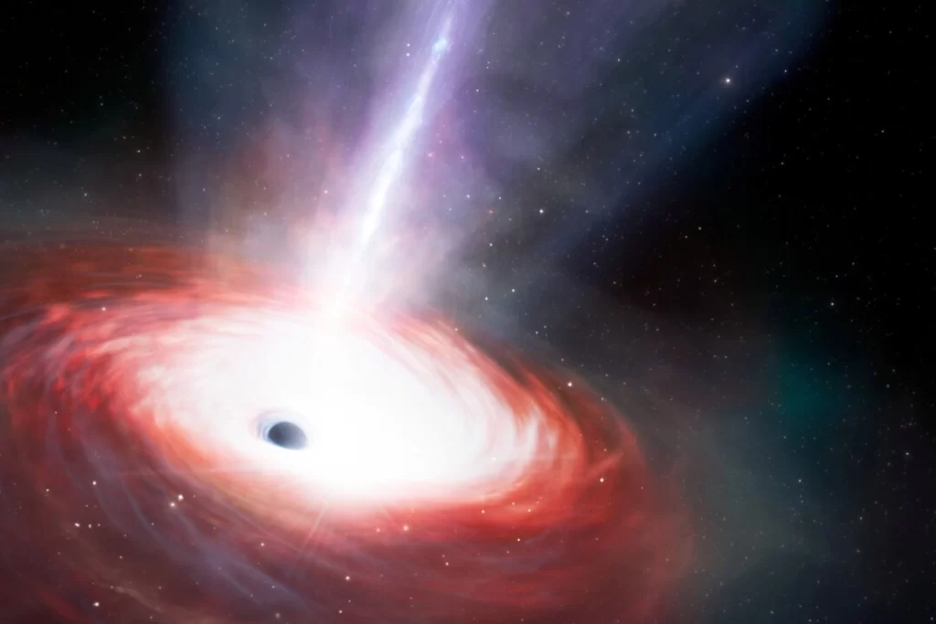 Telescópio Webb revela rápido crescimento de buraco negro primordial | buracos negros primordiais | crescimento rápido | Universo primitivo
