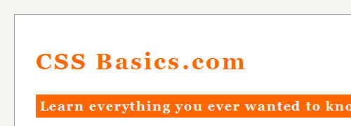CSS Basics - Sull Shot.