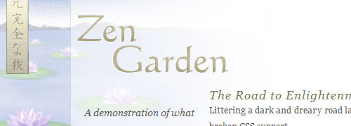 CSS Zen Garden - tiro de tela.