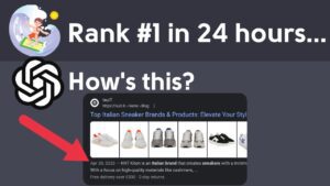 Ranking AI SEO em menos de 24 horas com CHATGPT – Descubra como alcançar rapidamente o topo dos resultados de busca