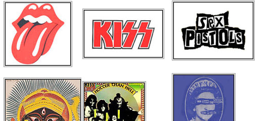 Top 10 Logos de banda de rock - tiro de tela.
