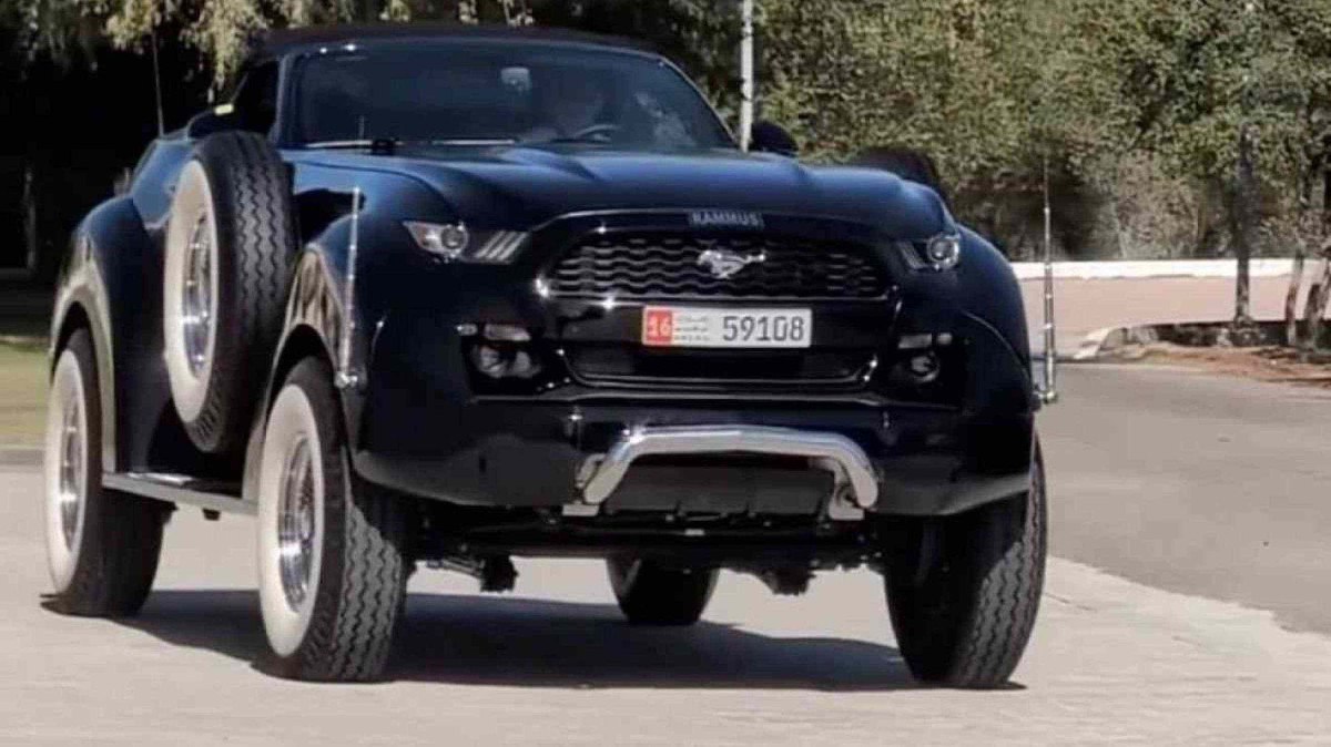 Mustang bizarro usa plataforma de Ram e tem motor HEMI