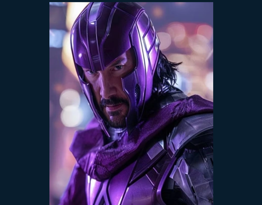 O artista Esh-El (@esheffects) criou imagens em que, usando inteligência artificial, transforma Keanu Reeves em vilões consagrados do cinema.  Veja seis personagens Aqui, o ator aparece como o poderoso Magneto, da franquia dos X-Men.