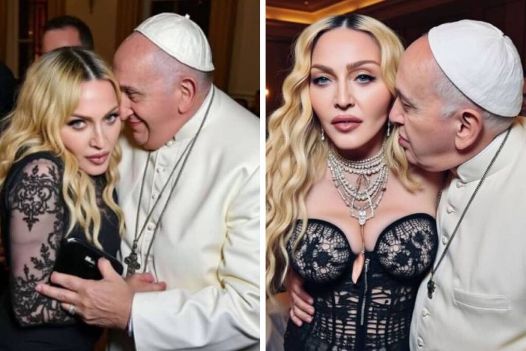 Madonna compartilha montagens com o papa; veja - 14/12/2024 - Celebridades