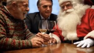 Vídeos com IA reúnem adversários políticos no Natal