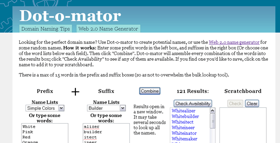 Dot-o-mator - captura de tela.