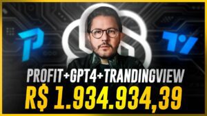 Descubra como lucrar milhões com robôs e inteligência artificial no Profit + ChatGPT4 + TradingView, passo a passo!