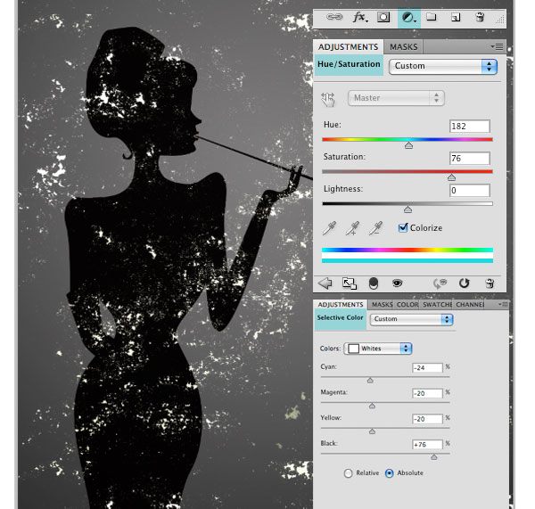 Criando um efeito de textura de fundo
