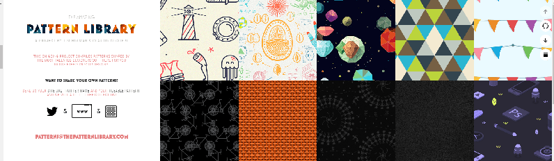 20 sites úteis para texturas e padrões de design gráfico 3 biblioteca de padrões