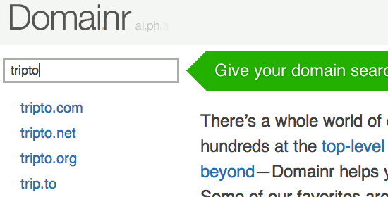 Domínio - captura de tela.