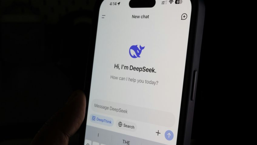 tela inicial do DeepSeek