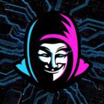 Hacker em fundo digital