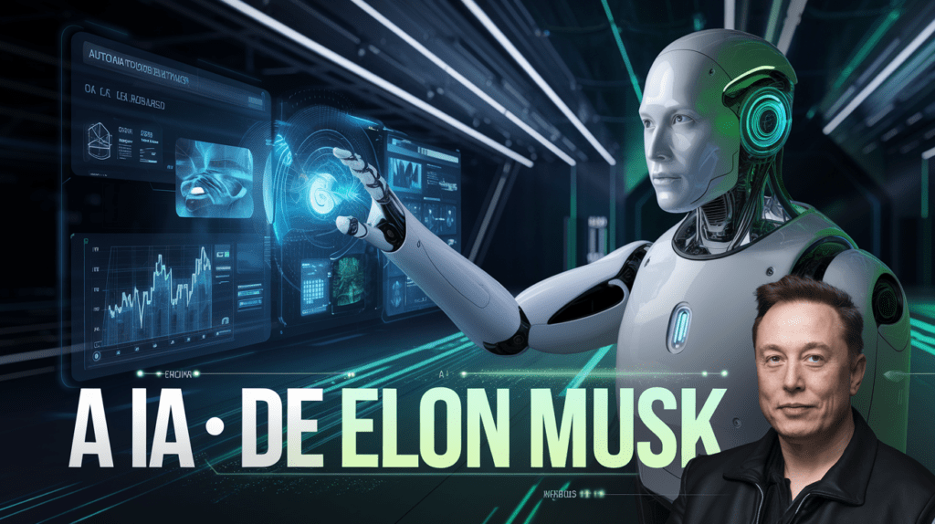 Grok, IA de Elon Musk, chega ao Brasil com app exclusivo para iOS. Chatbot acessa dados do X em tempo real e gera imagens diferenciadas.