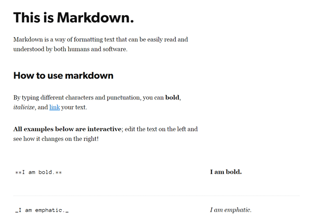 Isso é Markdown