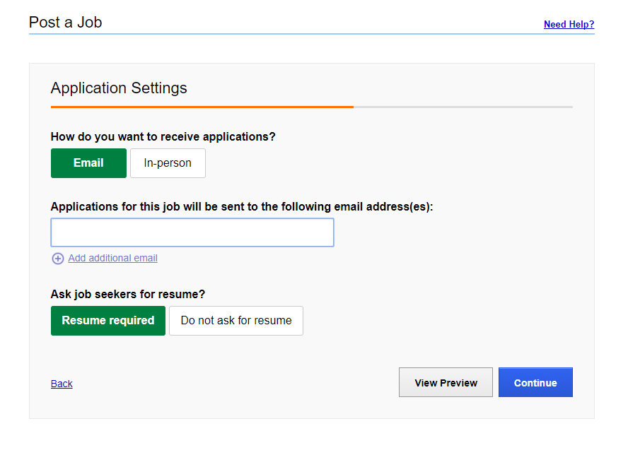 Applicationsettings