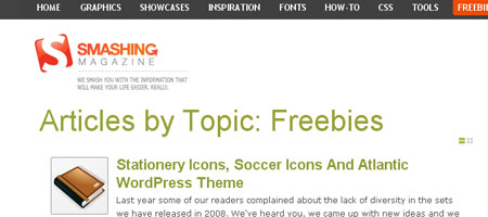 Brindes da Smashing Magazine - Screen Shot.