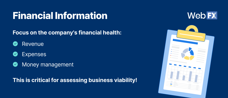 Lista de verificação de informações financeiras para verificar a due diligence de private equity