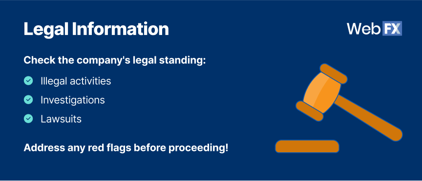 Lista de informações legais necessárias para a due diligence de private equity