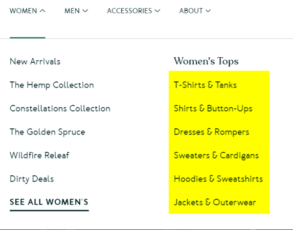 Site de SEO Redesign Information Architecture