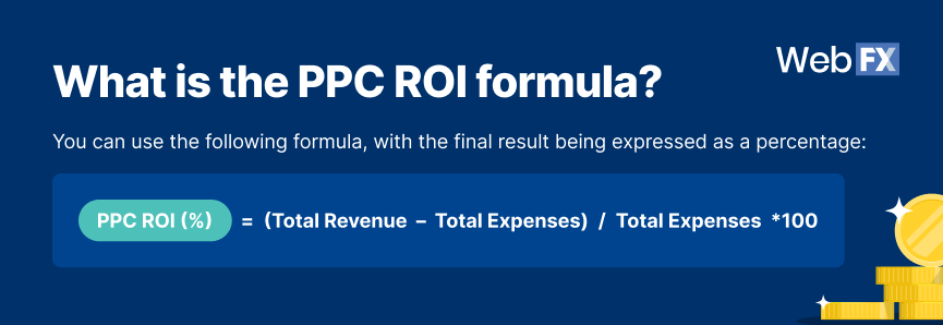Fórmula PPC ROI para calcular