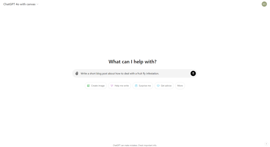 Exemplo de tela chatgpt Etapa 1