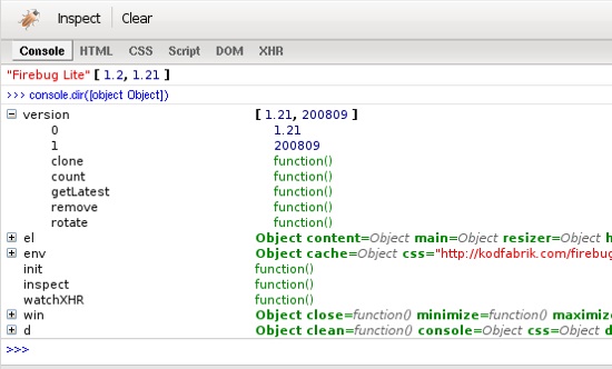 Firebug Lite (para o Google Chrome)
