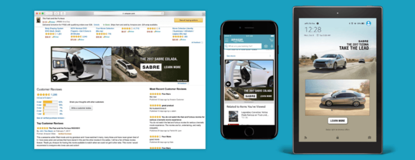 layout de fundo personalizado, anúncio da Amazon
