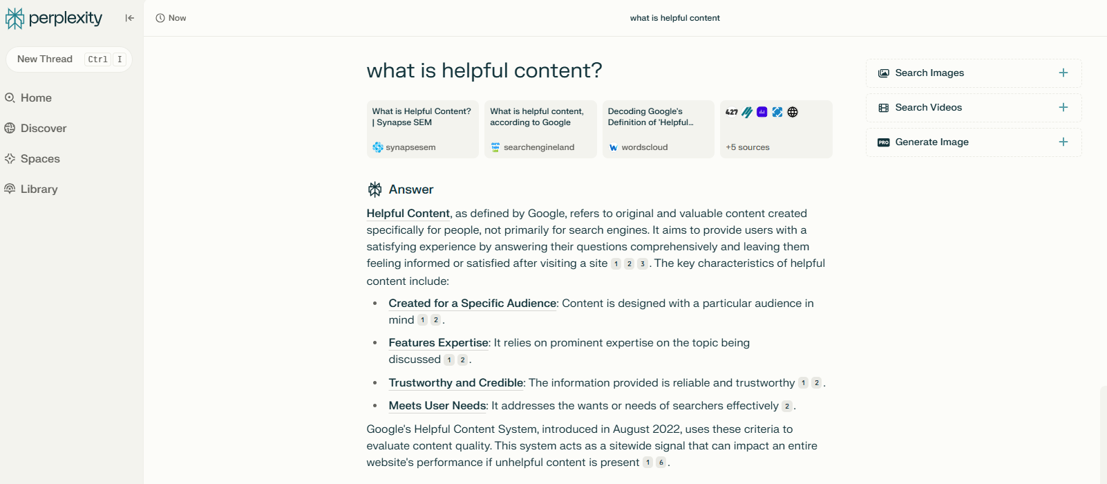 Captura de tela de conteúdo útil 