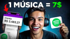Descubra como ganhar $7 apenas ouvindo músicas de graça online! (Ganhar Dinheiro Online)