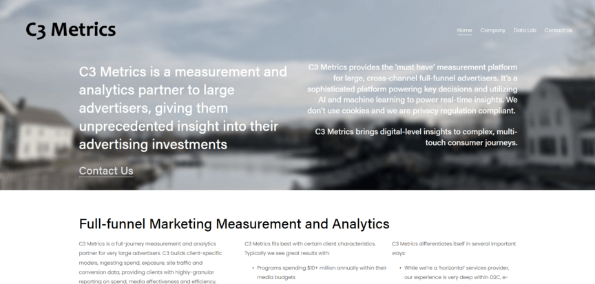 Ferramenta de atribuição C3 Métricas