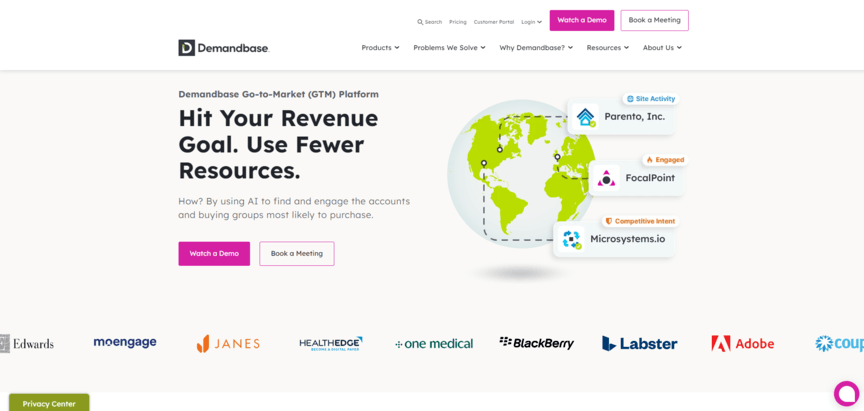 Ferramenta de atribuição DemandBase