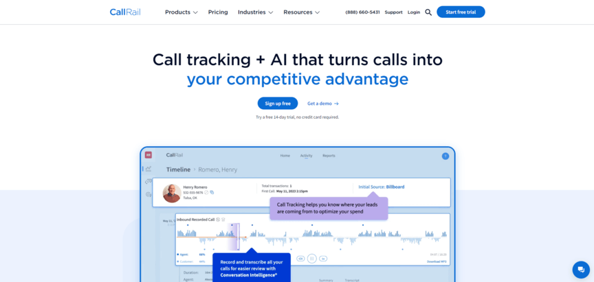 Ferramenta de atribuição Callrail