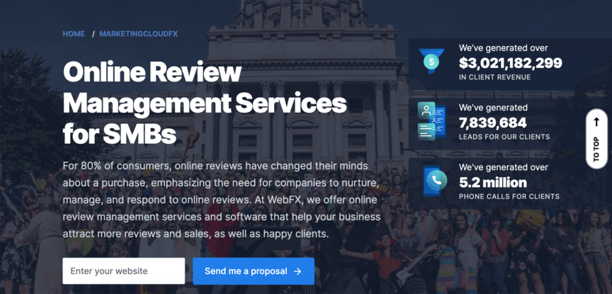 Revisão da página inicial da aceleração FX