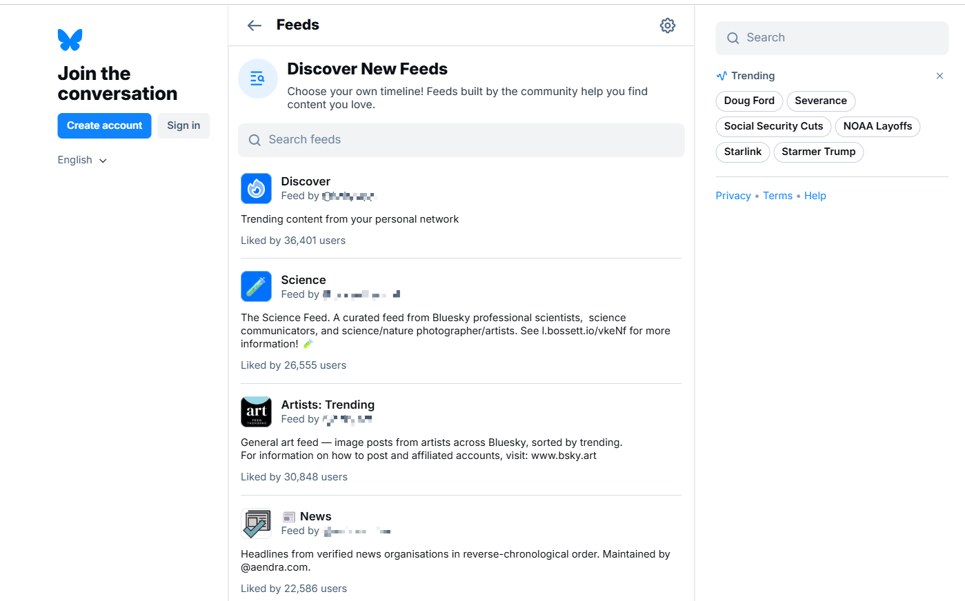 Captura de tela da página inicial X