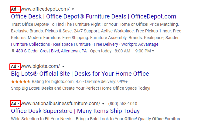 Exemplo de AD PPC para vendas