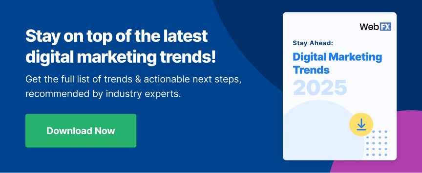 CTA Download de tendências de marketing digital PDF