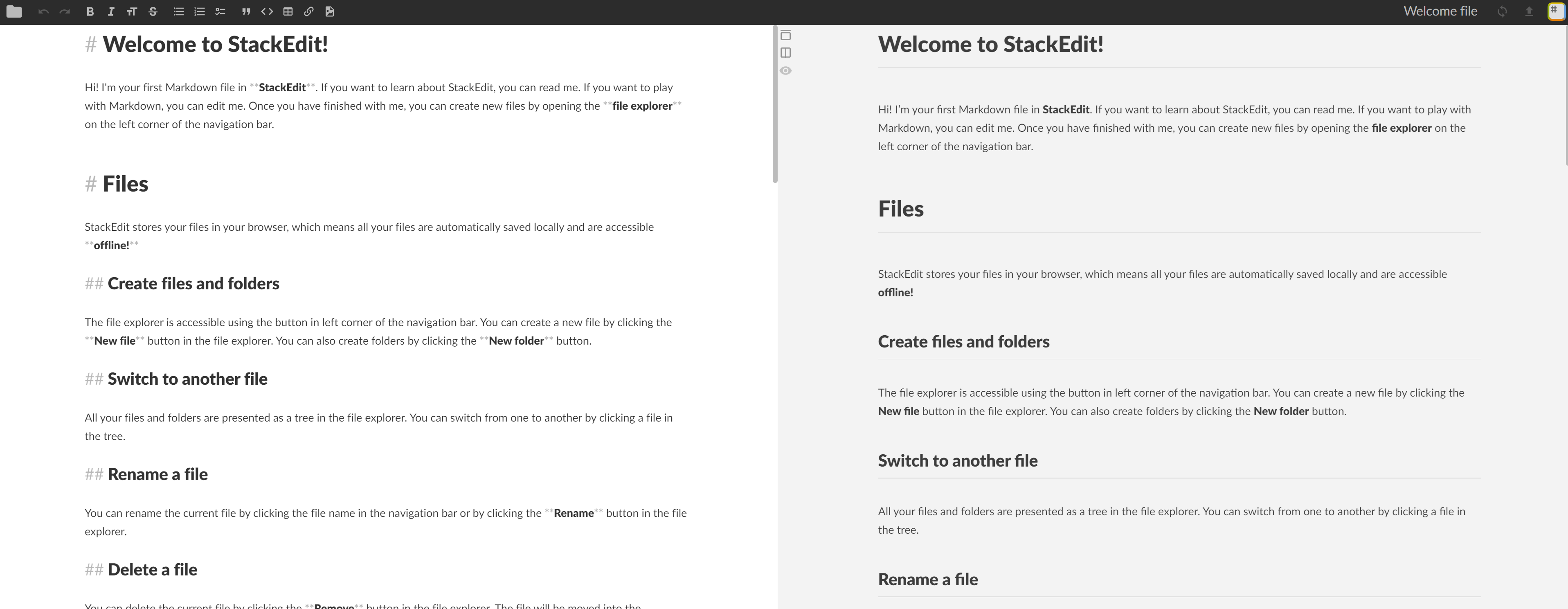Editor de Markdown Stackedit