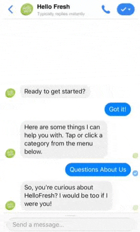 Olá, chatbot de Facebook fresco