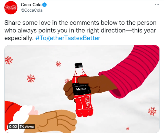 Exemplos de campanha de mídia social da Coca Cola