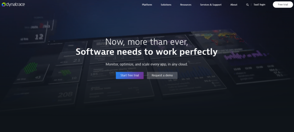 Captura de tela Dynatrace